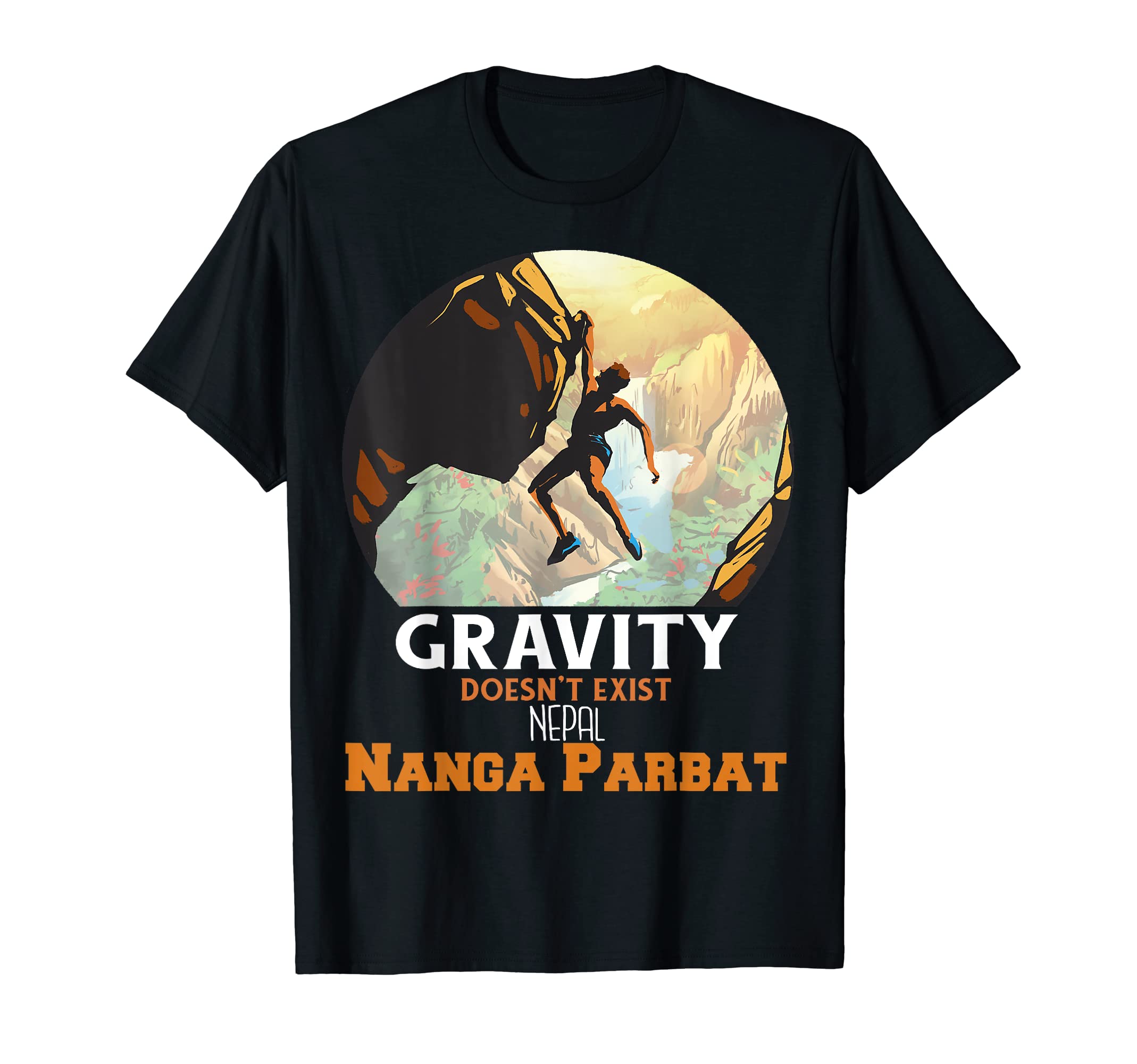 

Climber Nanga Parbat Mountain Climbing Hiking Nepal Trail T-Shirt