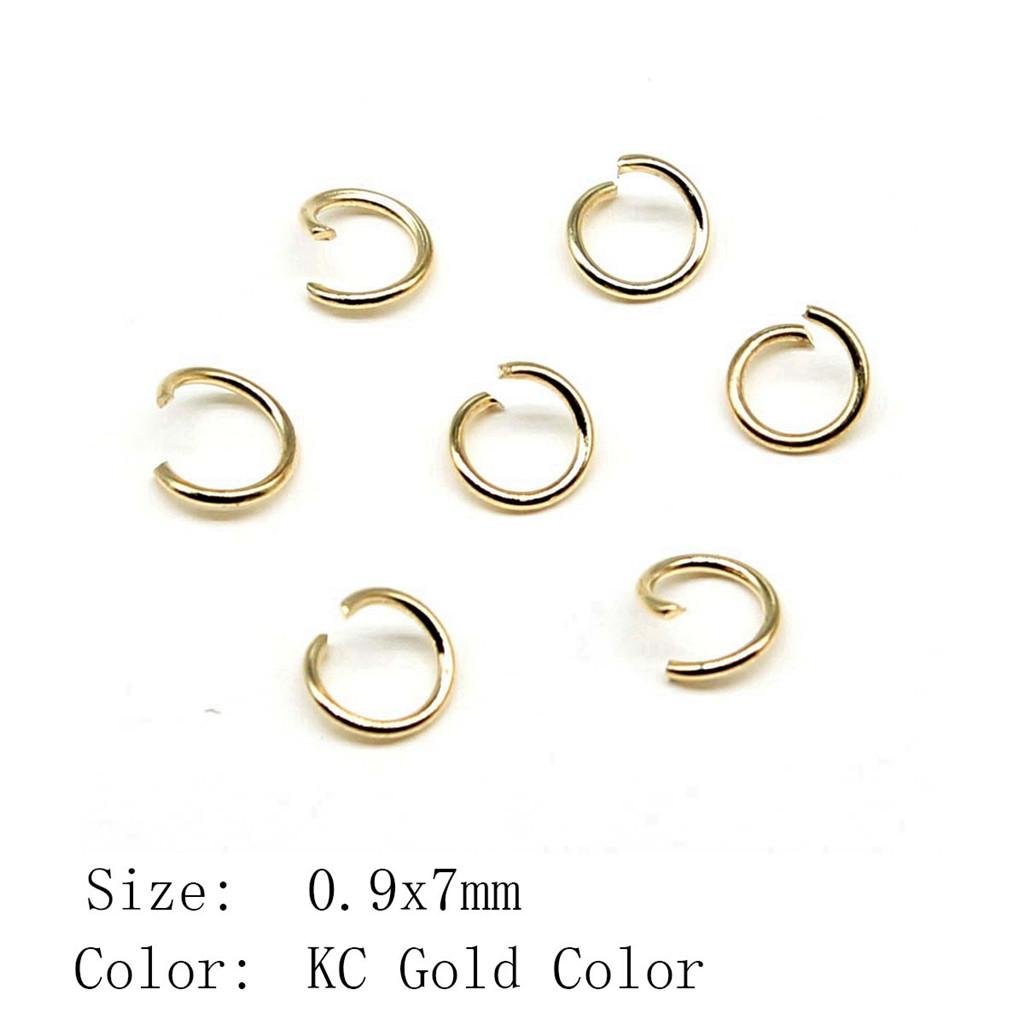 Wedding Anniversary Jewelry Materials Open Jump Rings 5 Colors 6 Sizes Accessories Parts Souvenir Accessories Parts