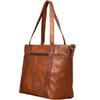 Vintage Leather Tote Bag: Handmade Distressed Shoulder Bag