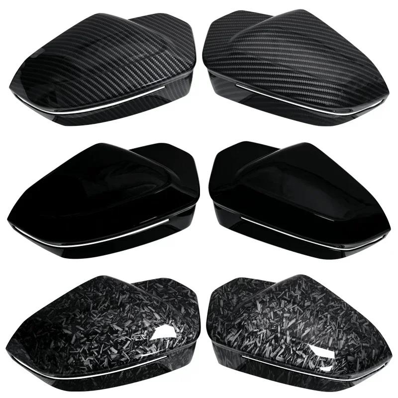 M Look Replacement Bright Black Side Mirror Cover Caps for BMW 5 7 I5 I7 Series G60 G61 G68 G70 G90 Left Hand Drive 2023-up