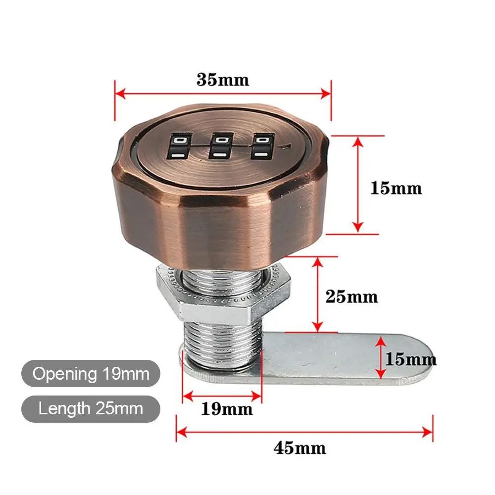 Password Locker Cabinet Mailbox Password Locker 3 Digital Code Combination Lock Cupboard Drawer