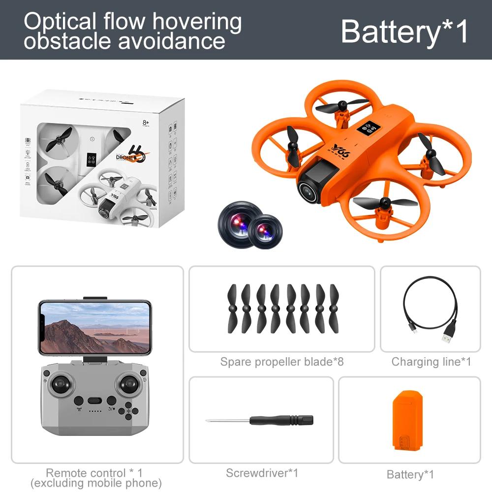 Kids Toys Gift V66 Mini Drone 4K Profession HD Wide Angle Camera WiFi FPV RC Dron Height Keep Helicopter Foldable Quadcopter