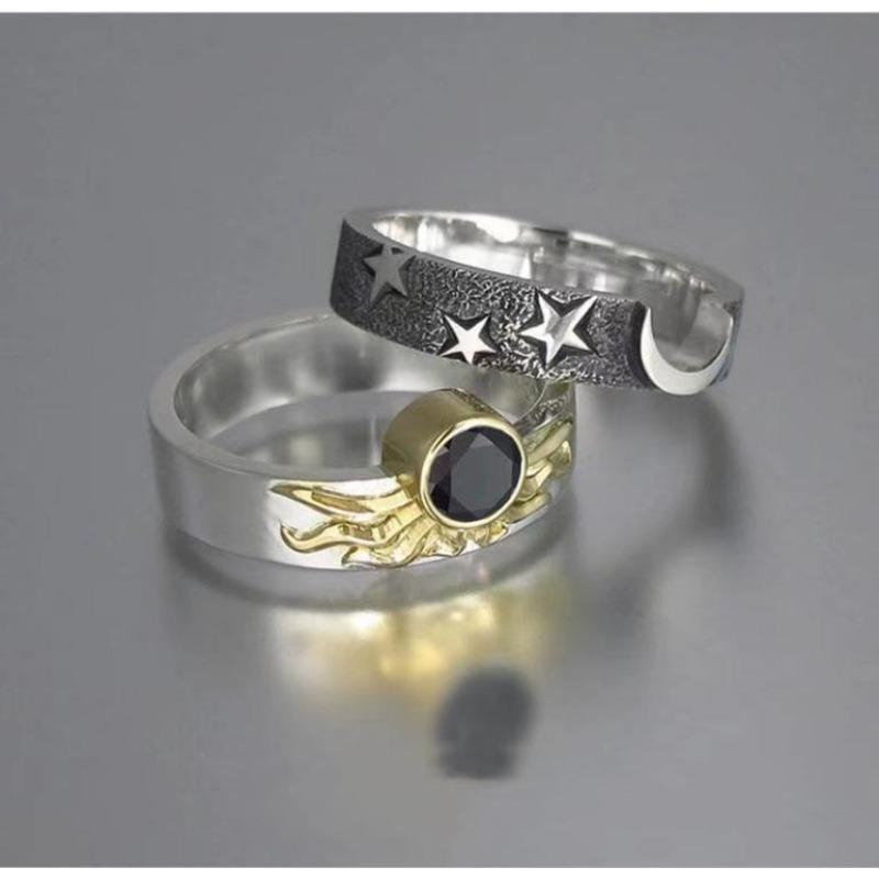 

Sell Creative Sun Star Combination Set Ring Hand Jewelry Direct Supply Ring No. 11