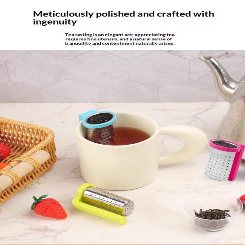 Hanging Tea Infuser Clip Food Grade Stainless Steel Tea Strainer Easy Clean for Home Daily Tea Making Use