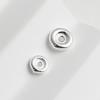 S925 Sterling Silver Flat Round Spacer Beads for DIY Bracelet Weaving