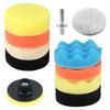 11Pcs Car Buffing Pads For Drill Polishing Kit, 3Inch Foam Polishing Pads, Car Buffers And Polishers Kit, Wool Pads Wax Buffer Drill Polisher