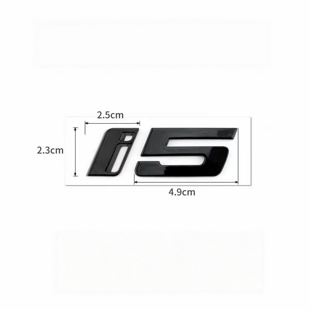 3D ABS i4 i5 Edrive40 Etc. Buchstaben-Plaketten-Aufkleber Heckklappen-Emblem-Aufkleber