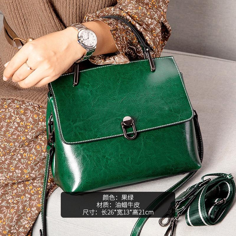 Cowhide Bag Women's New Shell Bag Shoulder Handbag Women's Genuine Leather Women's Bag Messenger Bag Women