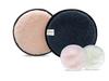 SOFTSPUN Discos Reutilizables de Microfibra para Desmaquillar y Limpiar Rostro, Ojos, Labial, Paquete de 4, 280 GSM, 12x12 cm, Gris+Rosa Claro, Seguro para Todo Tipo de Piel