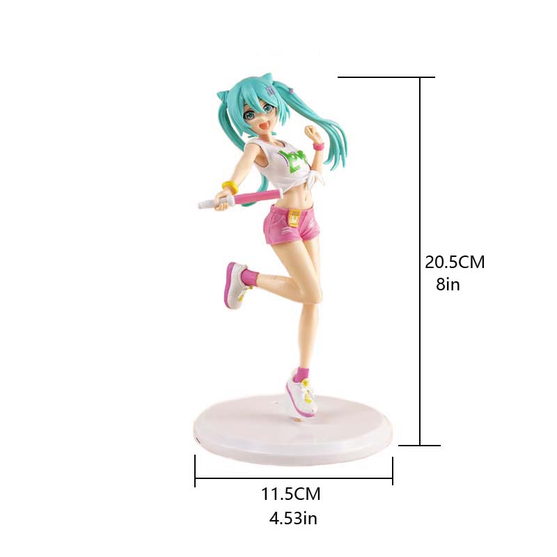 *Cute Anime Figure - Virtual Singer Hatsune Miku Manga Statue Pvc Action Figure Collectible20- 23Cmholiday Gifts Children'S Gif