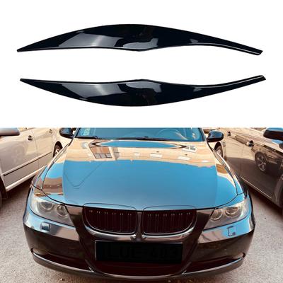 Carbon Fiber Car Headlight Obočí Okraj očních víček Obočí Víčka Víčka pro BMW řady 3 E90 E91 320i 330i Sedan Touring