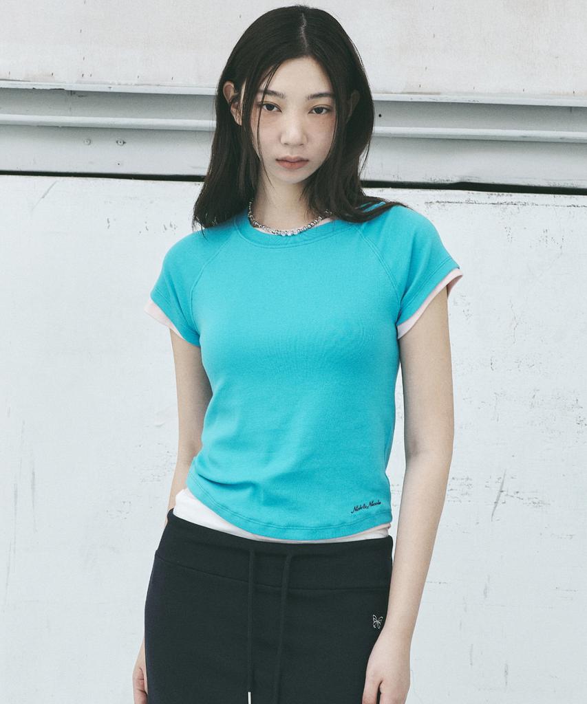 Nigaennikol Soft Raglan Top_Blue