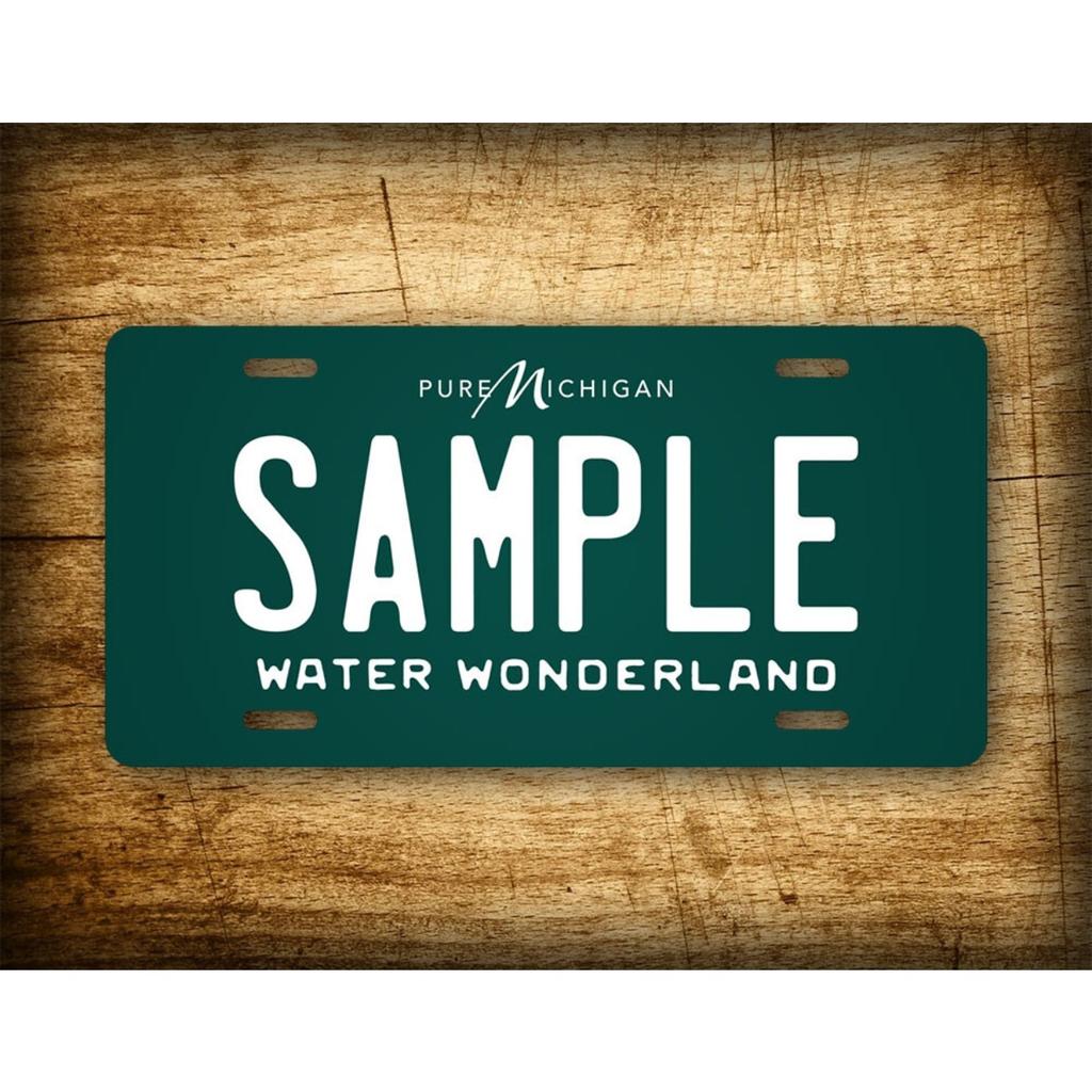 Personalized Michigan Green Water Wonderland Decorative Tag Home Decor