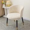 Arc-Shaped Curved Armchair Elastic Dining Chair Slipcover Nordic Chair Cover  For Home Living Room