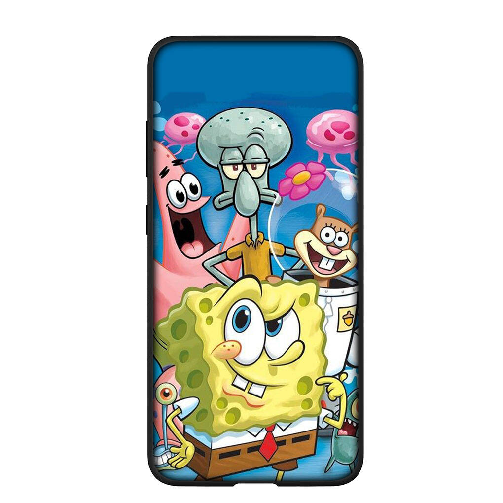 Custodia per Telefono per Samsung Galaxy S25 S23 S22 S24 Ultra FE S9 A05 A06 A15 A16 A36 A37 A35 A54 A55 A56 A57 A25 A26 A53 Anime S-SpongeBob Quadrato Copertina