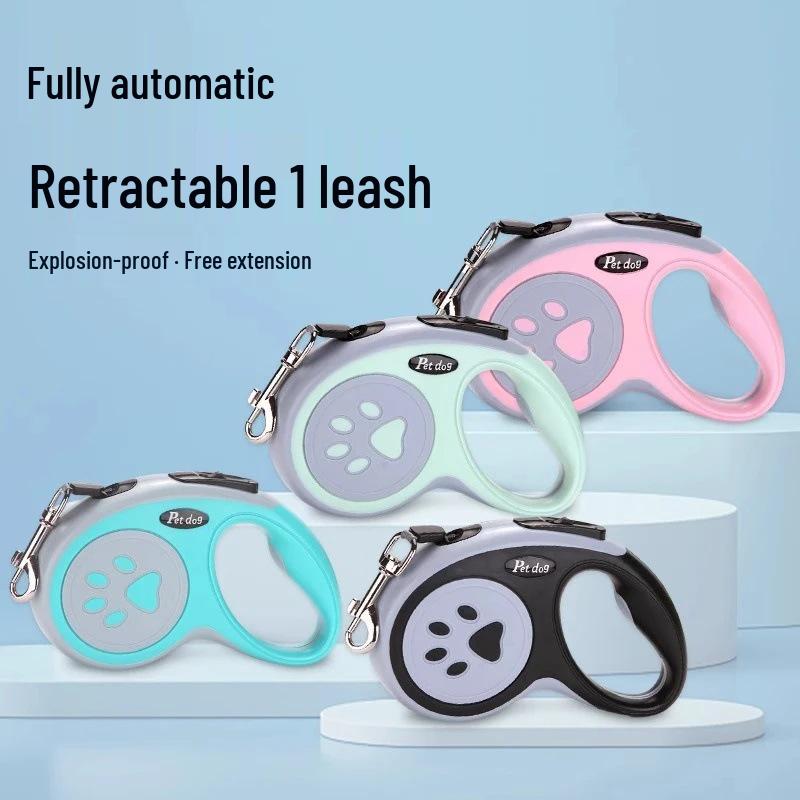 Automatic Retractable Leash for Small & Medium Dogs - Ideal for Corgis & Teddies