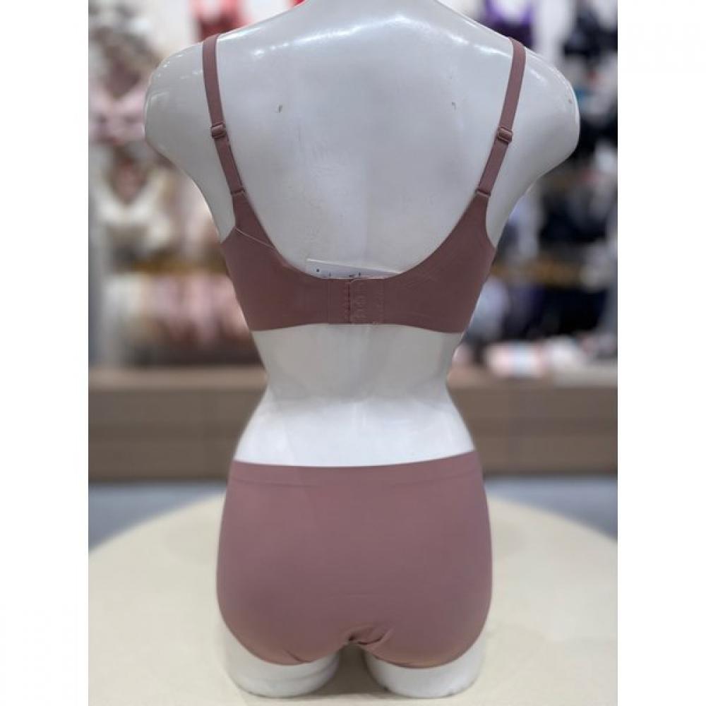 Triumph Seamless No Wire Bra Set Brown  Tewbr611tewbp611br 