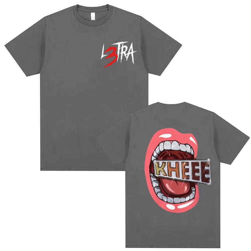 Singer Luar La L Music Album L3TRA T Shirts Men Women Clothing Hip Hop Fashion Tshirt Male Casual Crewneck Short Sleeve T Shirt