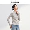 JOY SPEAKER Women's Striped Long Sleeve Slim Fit T-shirt