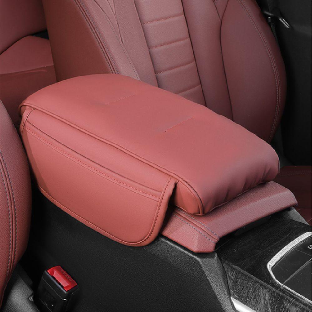 PU Leather Center Console Storage Luxury Style Armrest Pad Arm Rest Expander  Driving Comfort