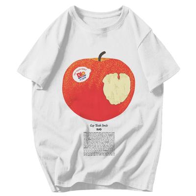 Herren T-Shirt Djo Apfel Geschenke Y2K Grafik Individuell Unisex Oberteile T-Shirts