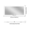 LED Car Sun Visor Makeup Mirror with Three-Speed Dimming