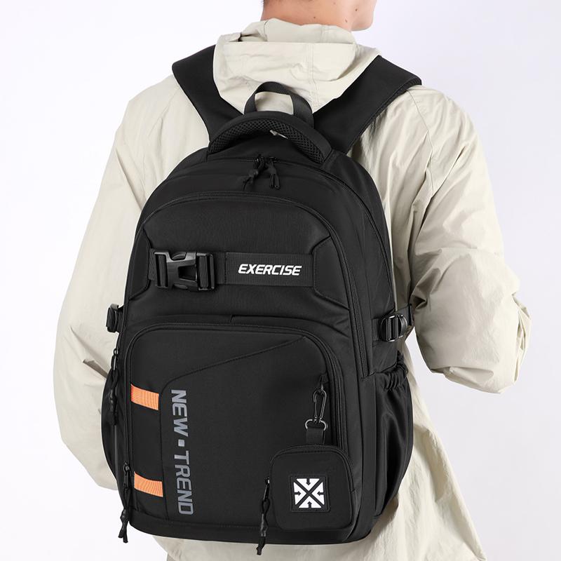 Plecak Ucznia Liceum Blok Kolorystyczny Duża Pojemność Wytrzymały Plecak