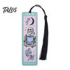 Durable Metal Bookmark Tarot Card Bookmark, Stainless Steel Skeleton Pattern Page Marker, Thin Holder Book Mark for Students Reading, Gothic Halloween