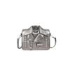 Street Style Pu Small Square Bag With Metal Studs For Daily Use