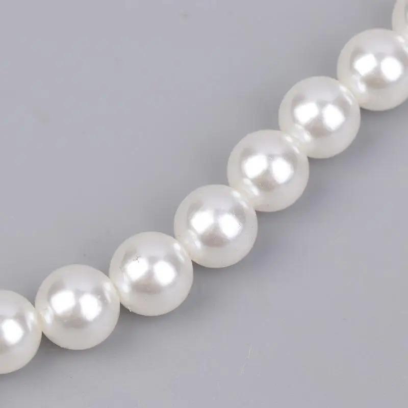 Simple Fashion Pearl Chain Shoe Charms Removable Decorative Buckles for Clog Shoes