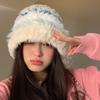 Autumn And Winter Plush Thick Cold-Proof Wool Hat Warm Ear Protection Knitted Hat For Women