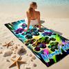 1PC Custom Name Monster Truck Showdown Beach Towel Highly Absorbent And Sand-Resistant Towel for Swimming, Pool, Yoga, And Travel Lightweight