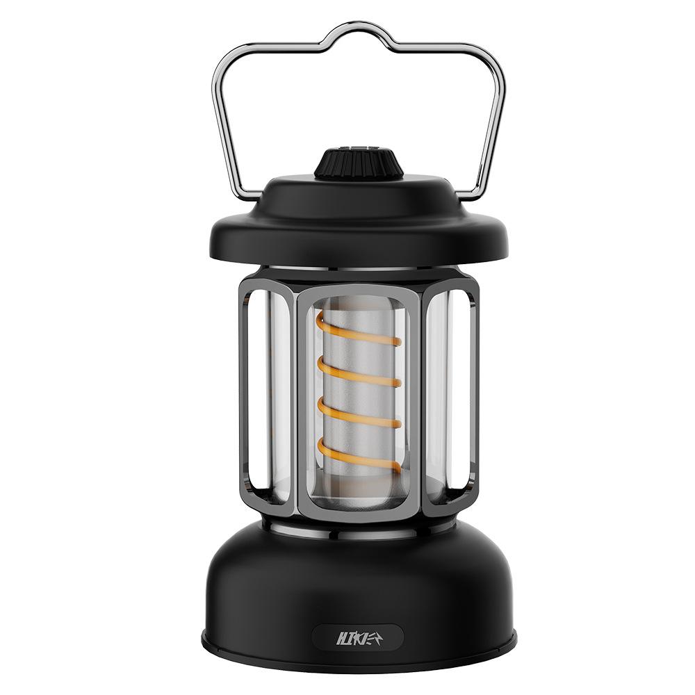 New outdoor camping lamp multi-functional waterproof atmosphere lamp rechargeable tent lamp retro portable lamp horse lantern