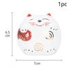 Ceramic Lucky Cat Piggy Bank Saving Coin Box Save Money Box Fortune Cat Ornament Statue Figurine Feng Shui Craft Home Decor