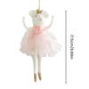 Ballet Mouse Doll Christmas Ornament Plush Ballet Dancer Hanging Pendant for Xmas Tree Holiday Party Decor