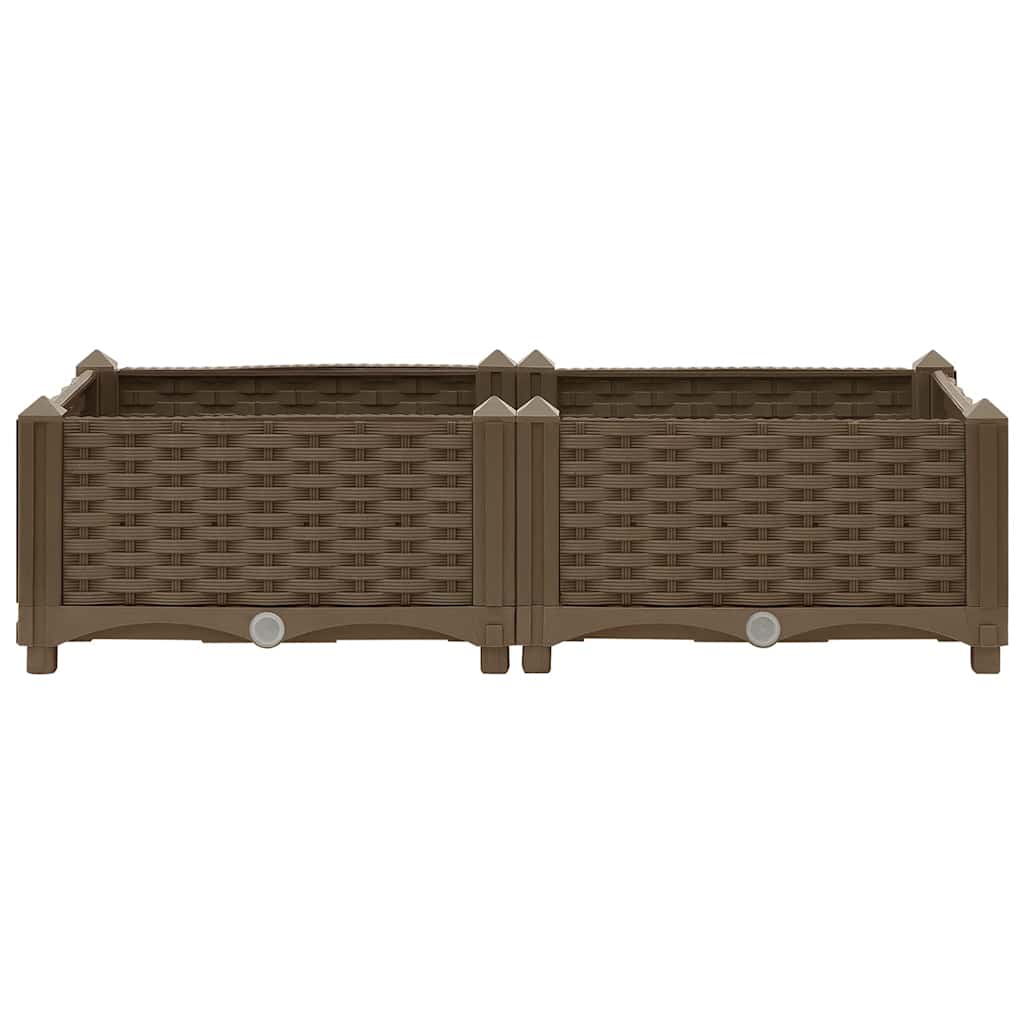 Vidaxl Donica Do Podniesionej Rabaty, 80X40X23 Cm, Polipropylen