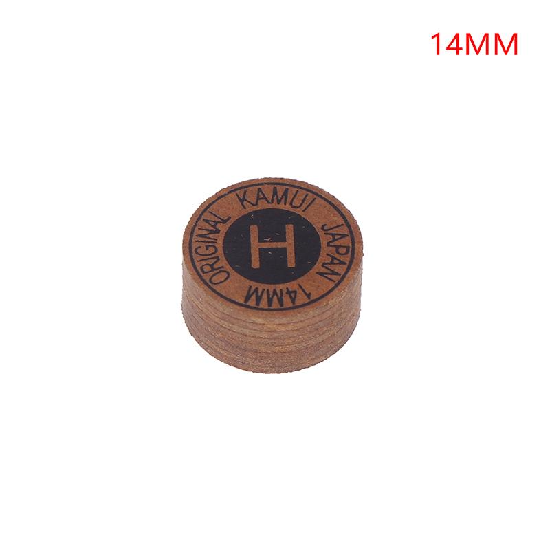 1 Pièce 14Mm Pointe de Queue Japonaise Qualité Billard Piscine Cuir Pointe de Queue Tête de Queue Neuf Boules Pointe de Queue Snooker Tête Dure Douce