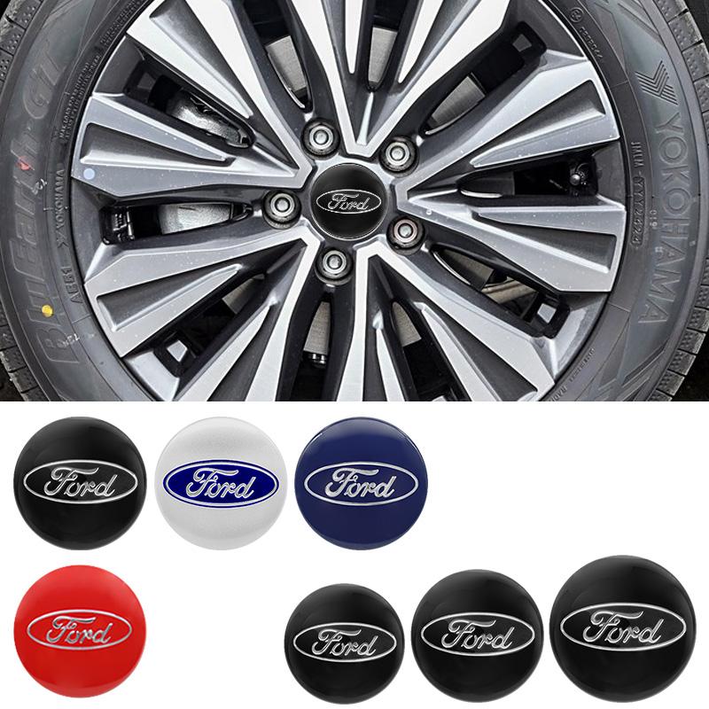 4PCS 56/60/65mm Car Styling Wheel Hub Center Cap Badge Stickers For Ford Focus Mondeo Mustang Fiesta Kuga MK2 Everest Escape MK3