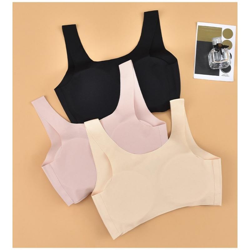 Women Seamless Comfortable Half Hollow Light Sports Wireless Underwear Bra