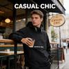 Spring Autumn Mens Anorak Jackets Fashion Man Half Zip Streetwear Hip Hop Hooded Coats Men Loose Windbreaker Waterproof Jackets