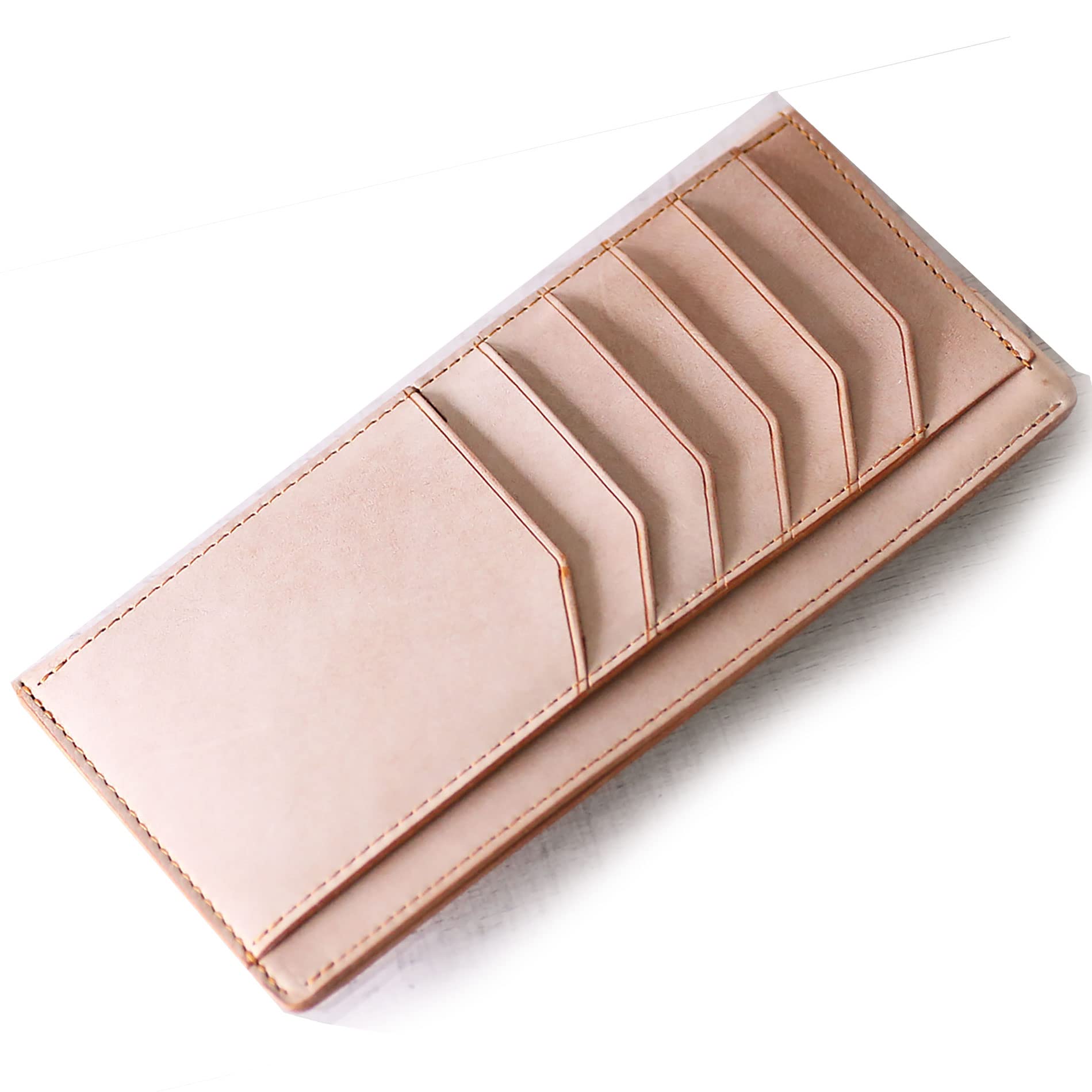 

FRAGMAN bloom Flagman Bloom long wallet, extra small, handmade in Japan, Tochigi, genuine leather, thin and compact, with a large capacity, in camel.