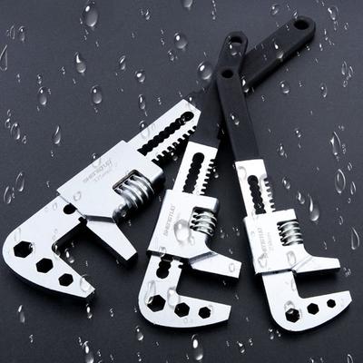 New Steel Adjustable Spanner Flex Head F-Type Pipe Clamp Pliers Multifunction Large Opening Hand Tools Water Pipe
