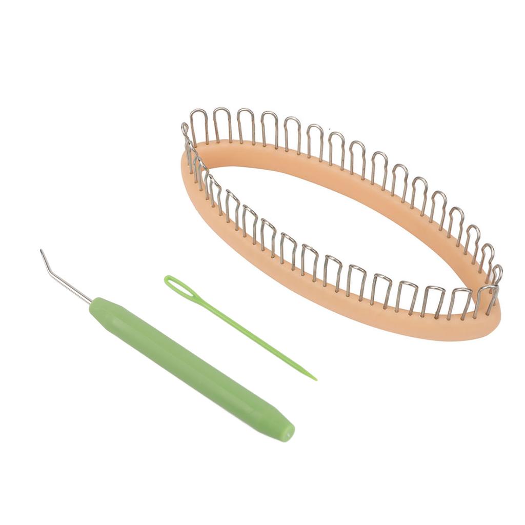 DIY Knitting Machine Socks Leg Warmers Weaver Crochet Ring Yarn Needle Knit Tools Random Color