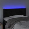 VidaXL Tête de Lit à LED Meuble de Chambre à Coucher Accessoire de Lit Simple Tête de Cadre de Lit Intérieur Noir 3121796