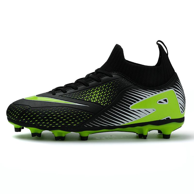 New high-top football shoes men's and women's youth artificial grass spike competition broken nail training sneakers