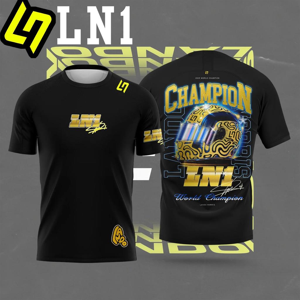 Camisetas de Carreras para Hombre y Mujer - Piloto #1 Lando Norris y Piloto #81 Piastri Tops para Fans Deportivos Casual de Manga Corta