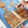 KINOWA "Italy" Wood Collage Original DIY Kit World Heritage World Travel Made In Japan