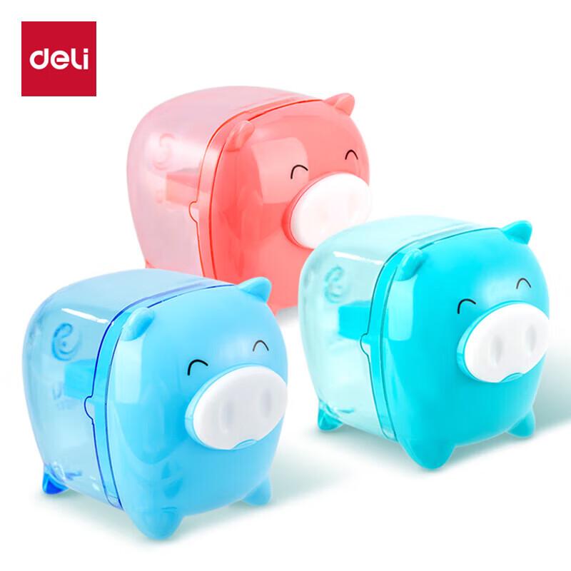 Deli Treasure Pig Manual Pencil Sharpener 12-Pack
