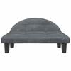 VidaXL Dog Bed, Pet Sofa with Wooden Frame, Basket for Puppies Indoor House, Dark Grey 171940