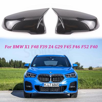2ks Lesklé černé kryty zrcátek boční křídlo upravené pro BMW X1 F48 X2 F39 Z4 G29 2GT F45 F46 F52 F40 Toyota Supra